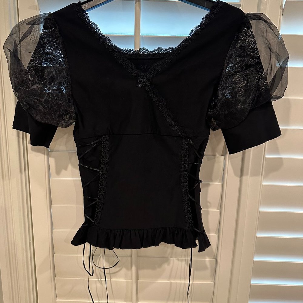 Belle poque Corset Style Blouse Size Small